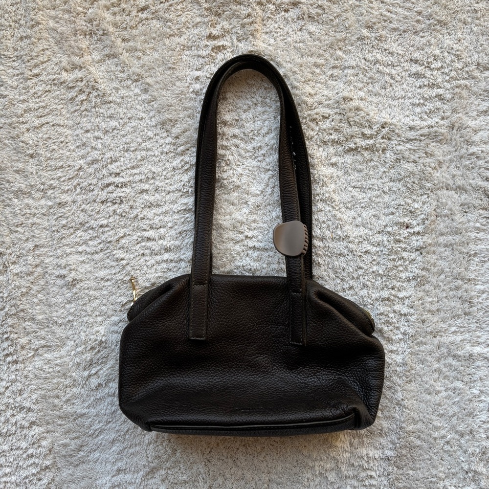 Parker Clay Rahel Leather Handbag Olive Milled | SOLD OUT ONLINE - Picture 2 of 7